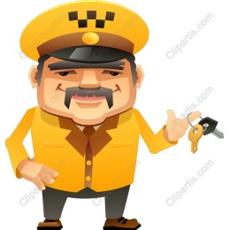Cheerful Taxi Driver