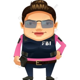 Confident FBI Agent