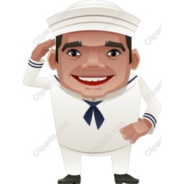 Cheerful Sailor Character