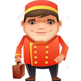 Charming Hotel Bellhop