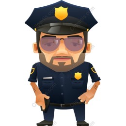 Confident Police Officer