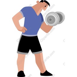 Dynamic Fitness - Man Lifting Dumbbells