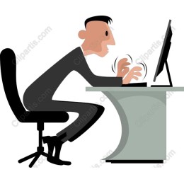 Focused Office Worker