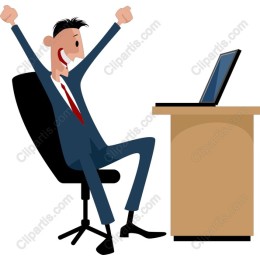 Celebratory Businessman