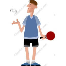 Vibrant Table Tennis Player