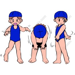 Energetic Swim Characters