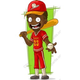 Cheerful Young Baseball Player