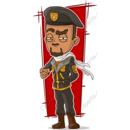 Confident Military Character
