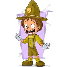 Cheerful Scout Boy