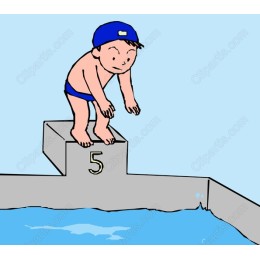 Playful Child Diver