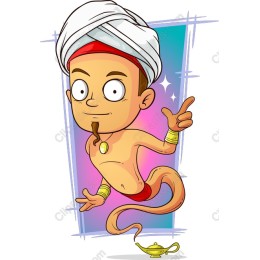 Magical Cartoon Genie