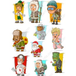 Whimsical Character Clipart Set