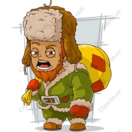 Cheerful Winter Character