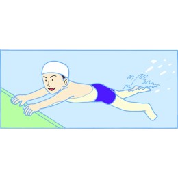 Joyful Young Swimmer