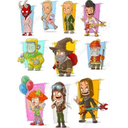 Cartoon Character Set