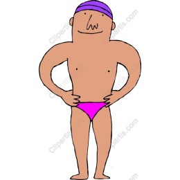 Vibrant Cheerful Swimmer