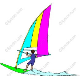 Vibrant Windsurfing