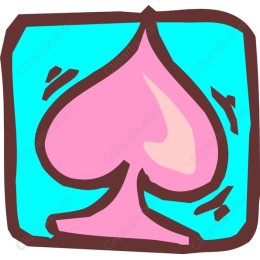 Vibrant Pink Spade