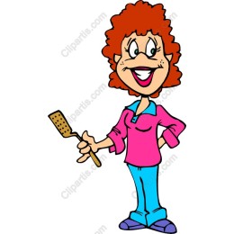 Cheerful Cooking Woman