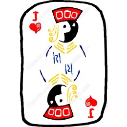 Whimsical Joker Heart