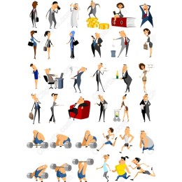  Characters Clipart Bundle