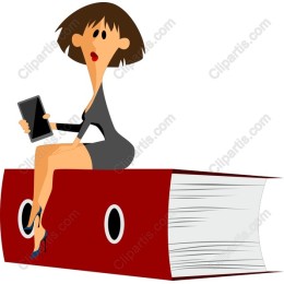 Chic Multitasking Woman on Binder