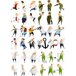 Quirky Characters Collection - 36 Humorous s