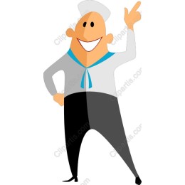 Cheerful Sailor Character