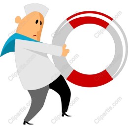 Nautical Sailor with Lifebuoy
