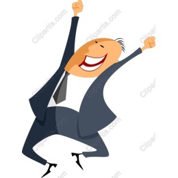 Celebratory Businessman