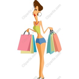 Fashionable Shopping Woman