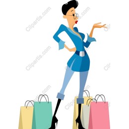 Chic Shopping Lady