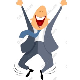 Cheerful Businessman Celebration