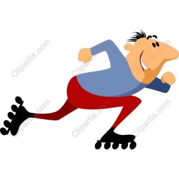 Energetic Roller Skater