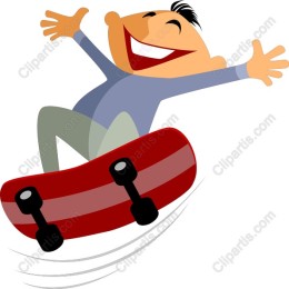 Joyful Skateboarder