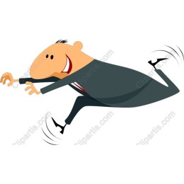 Dynamic Businessman in Motion