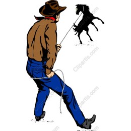 Cowboy Roping Horse