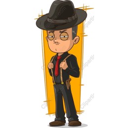 Stylish Mobster Character