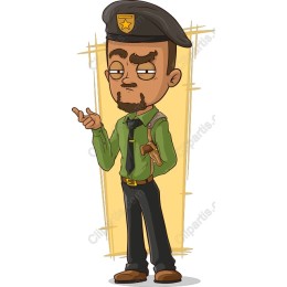 Cartoon Police Officer