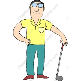 Cheerful Golfer