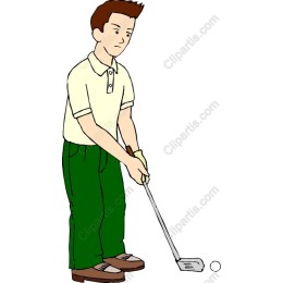 Golfer in Action