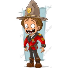 Cheerful Young Police Officer