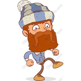 Whimsical Beard & Beanie Character