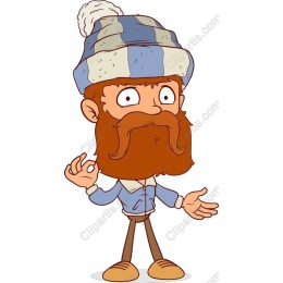 Playful Bearded Man