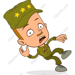 Surprised Soldier Cartoon