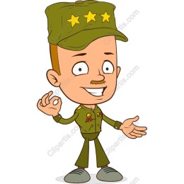 Cartoon Military Character