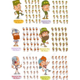 Character Set: 26 Poses - Playful