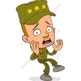 Playful Cartoon Soldier