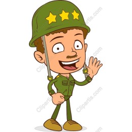 Cartoon Soldier Character