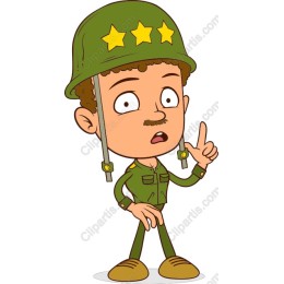 Playful Cartoon Soldier